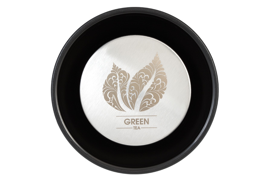 Laser engraved stainless steel lid Laser engraved stainless steel lid