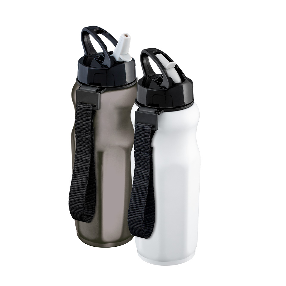 Drinking Bottle Retumbler-Riyan Drinking bottle Retumbler-Riyan in dark grey and white