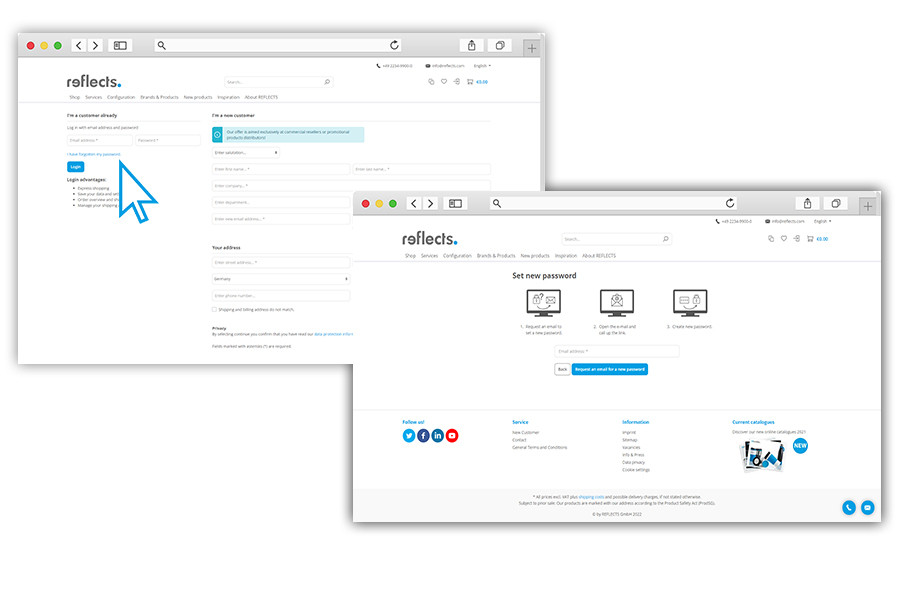 REFLECTS Forgotten password REFLECTS Forgotten password Procedure