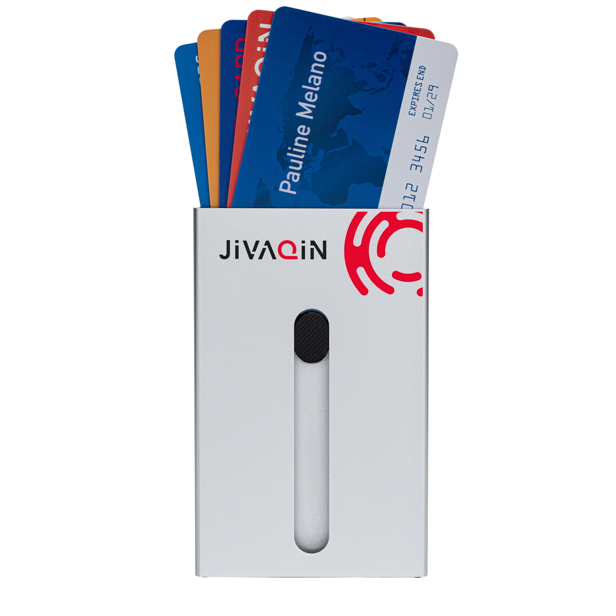 Kartenetui mit RFID-Ausleseschutz RE98-GRAND OUVERT "JiVAQIN" silber veredeltes Muster Kartenetui mit RFID-Ausleseschutz RE98-GRAND OUVERT "JiVAQIN" silber veredeltes Muster