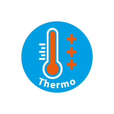 Vacuum thermo mug double-walled with copper coating Icon thermostat level 3