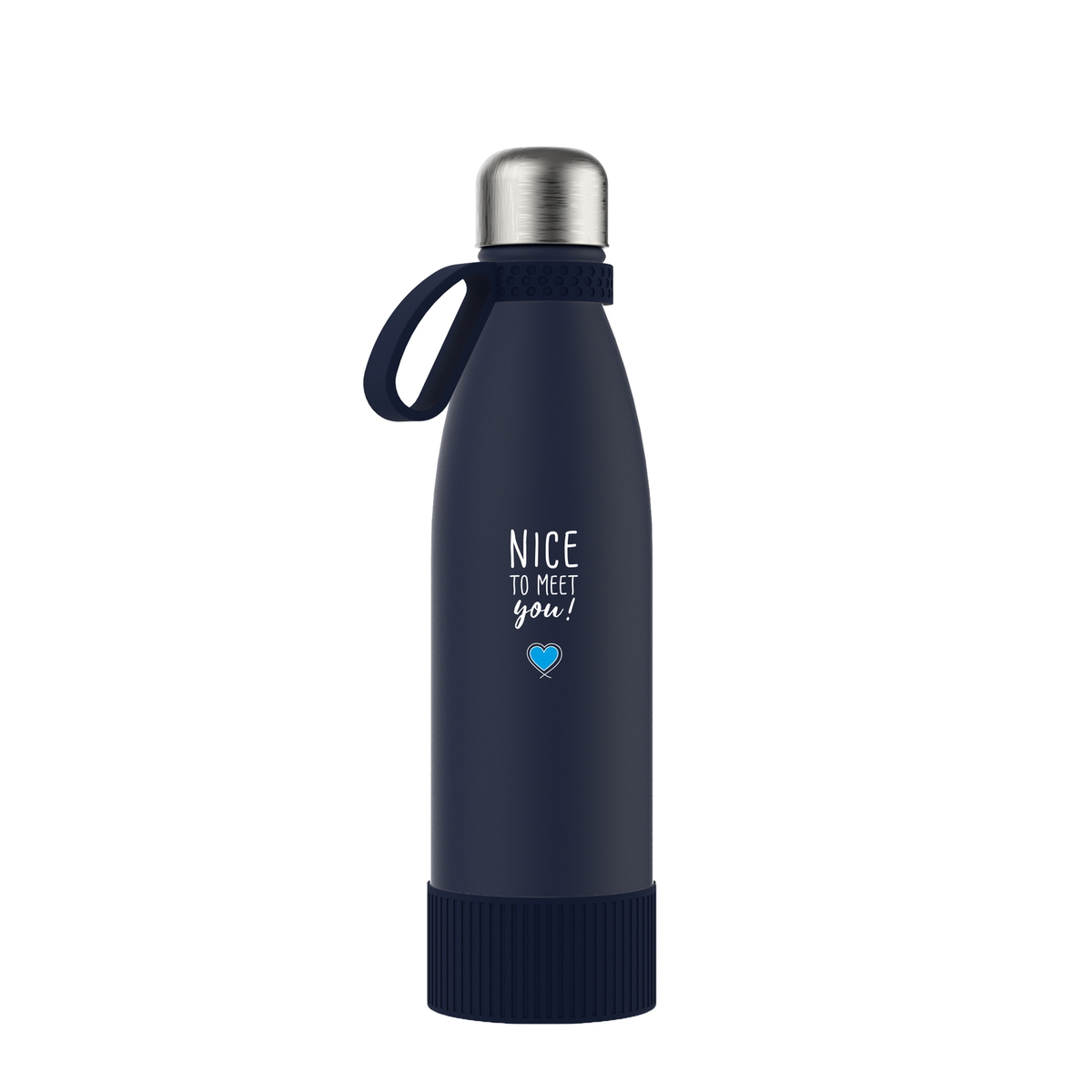 Thermotrinkflasche RETUMBLER-NIZZA marineblau veredeltes Muster Thermotrinkflasche RETUMBLER-NIZZA marineblau veredeltes Muster