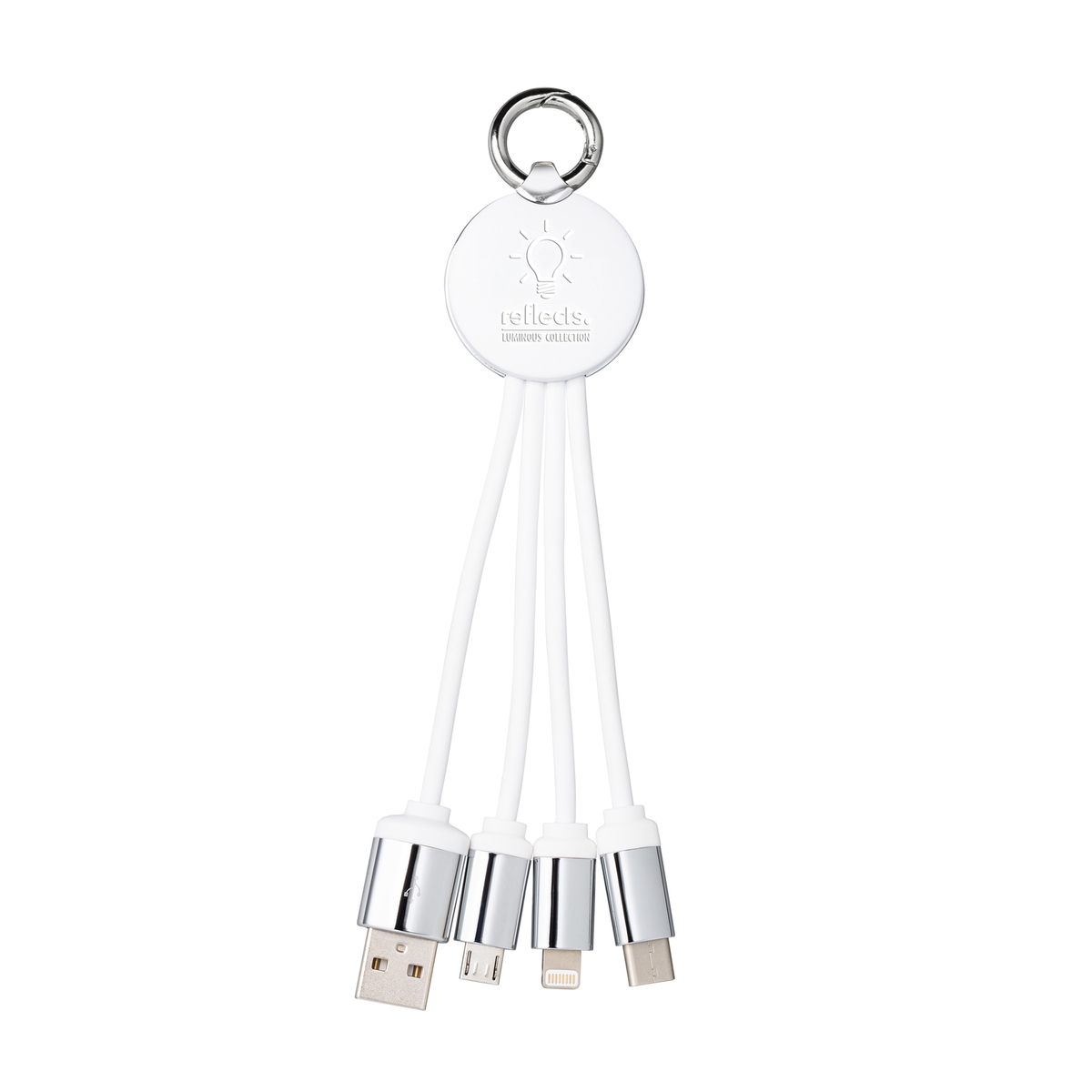 Câble de Charge 3 en 1 avec Lumière REEVES-PUHALANI blanc / blanc Câble de Charge 3 en 1 avec Lumière REEVES-PUHALANI blanc / blanc