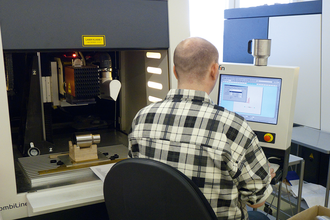Lasergraveermachine Product is voorbereid voor lasergravure
