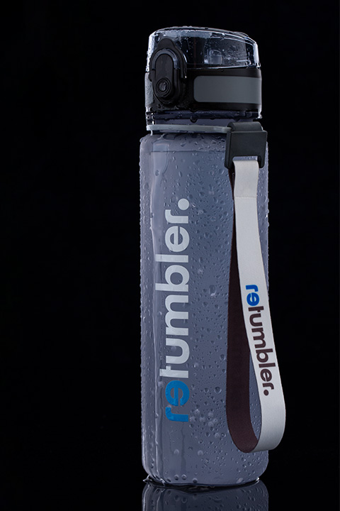 myCasan with Retumbler finishing Retumbler-myCasan with Retumbler logo and carrying strap