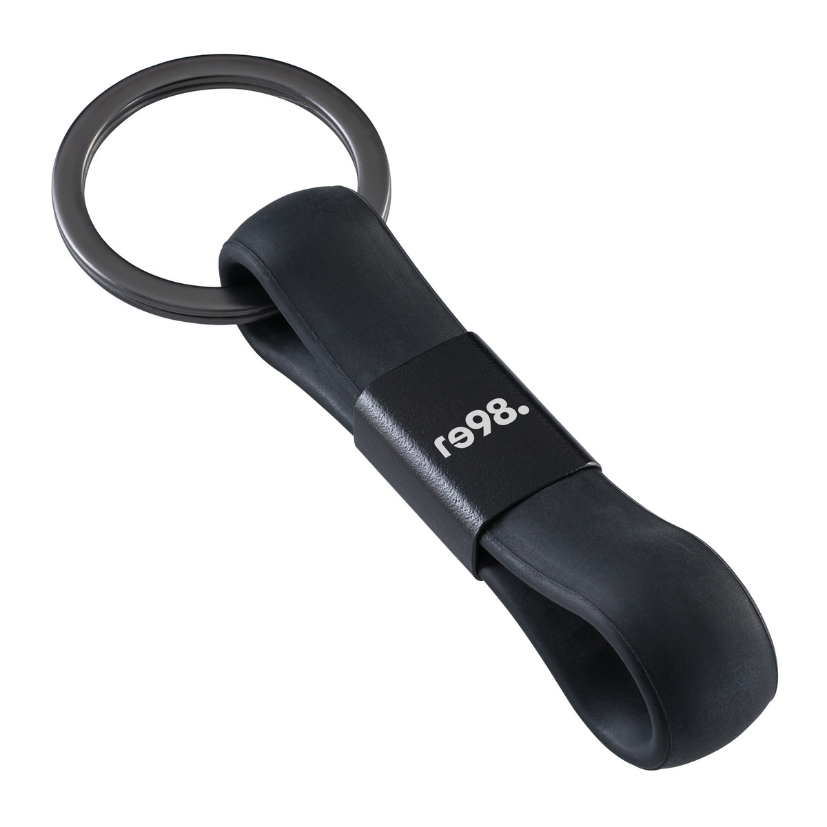 Schlüsselanhänger RE98-HONOLULU "RE98" schwarz / schwarz veredeltes Muster