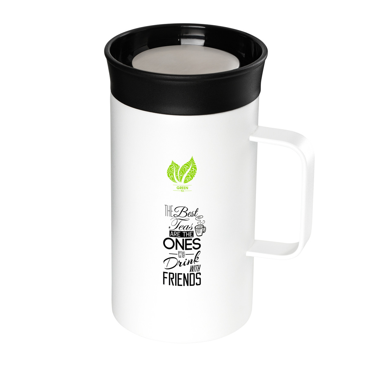 Thermo mug RETUMBLER-LAHTI white branded sample Thermo mug RETUMBLER-LAHTI white branded sample