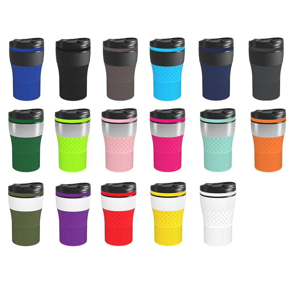 Colour options for the RETUMBLER-myBayamo thermo mug Colour examples of the configurable myBayamo thermo mug