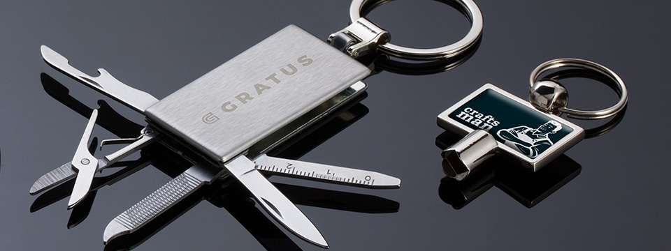 Werkzeuge als Werbe-Schluesselanhaenger Werbe-Schluesselanhaenger, Heizungsentluefterschluessel und Multitool