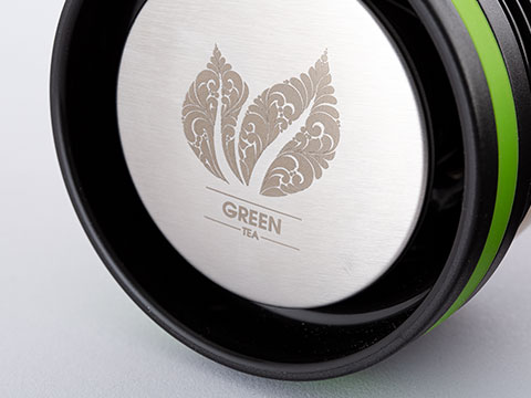 mySteelOne 360 Graddeckel mit Lasergravur Lasergravur auf 360 Graddeckel