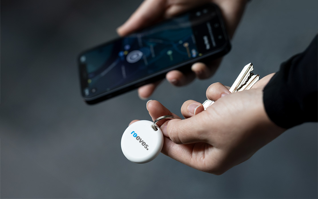 Porte-clés avec Reflects 2-en-1 Locator Tag et smartphone Porte-clés avec tracker REFLECTS® et smartphon