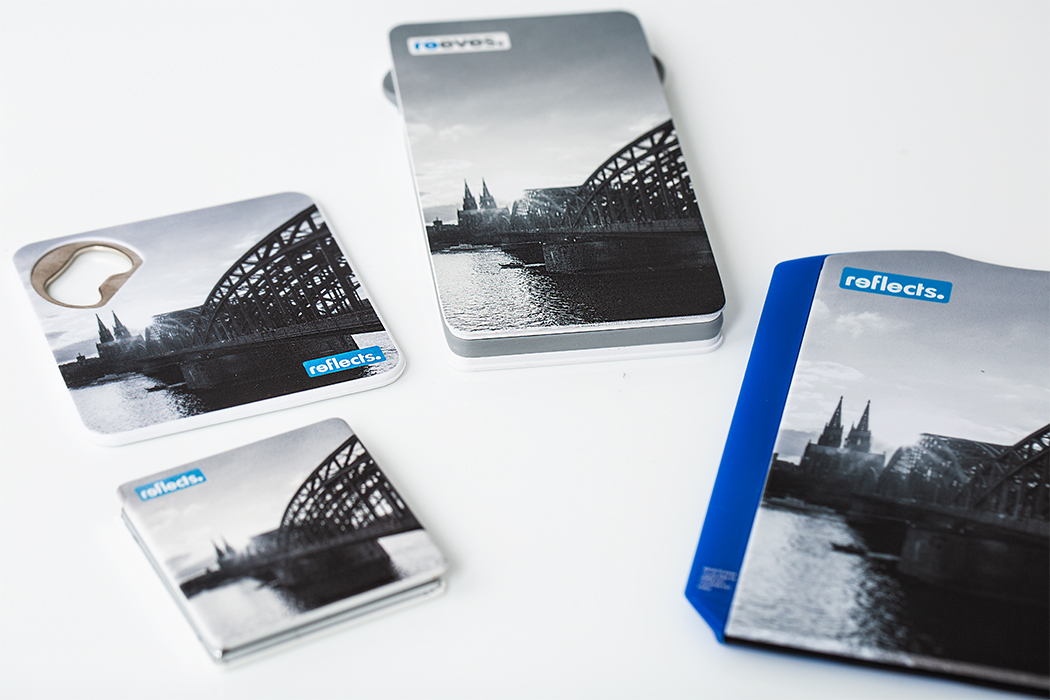 Werbeartikel mit UV-Druck Werbeartikel von REFLECTS mit UV-Druck
