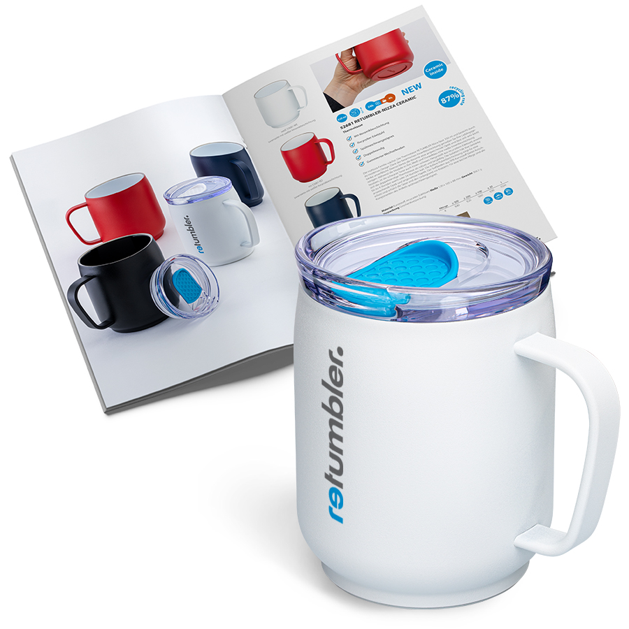 Marketingmateriaal voor myNizza thermomok Catalogus en monster als marketingmateriaal voor thermomok myNizza