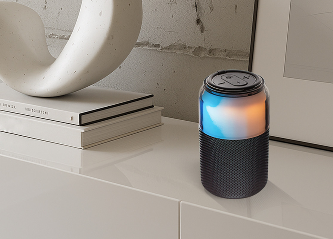 Haut-parleur portable sans fil avec changement de lumière comme article promotionnel Haut-parleur portable avec changement de lumière