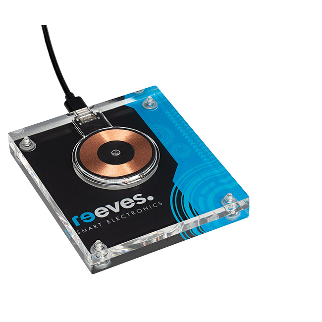 Wireless Charger REEVES-GINGCAST with REEVES Logo Wireless Charger REEVES-GINGCAST with refinement