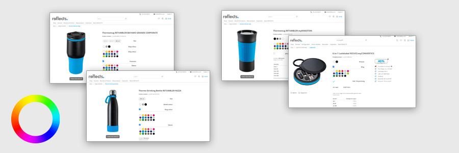 Configurer des articles publicitaires en ligne Configurateur d'articles publicitaires en ligne