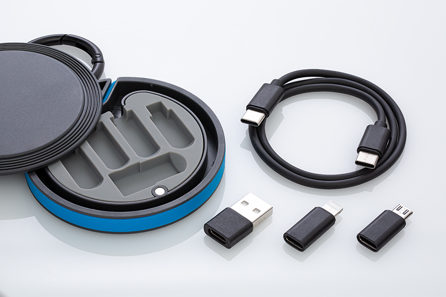 Bestandteile von 6-in-1 Kabelset myConvertics Inhalt von Adapter- und Kabelset mit Reisebox myConvertics