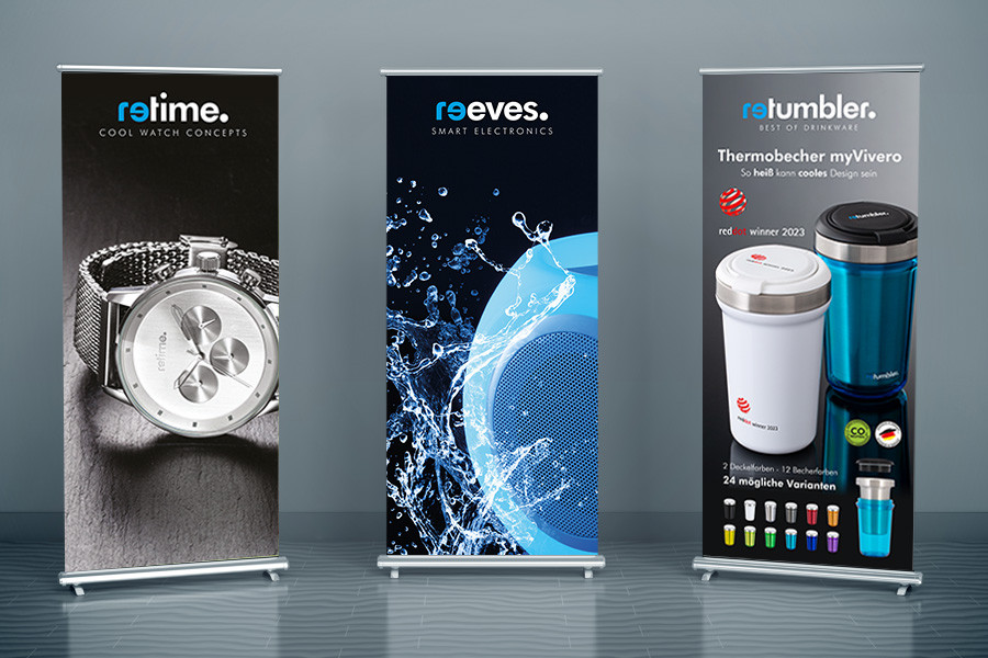 Bannière extractible de REFLECTS Bannières extraites de Nature Collection, myBayamo, MY-KEY-DISTANCE