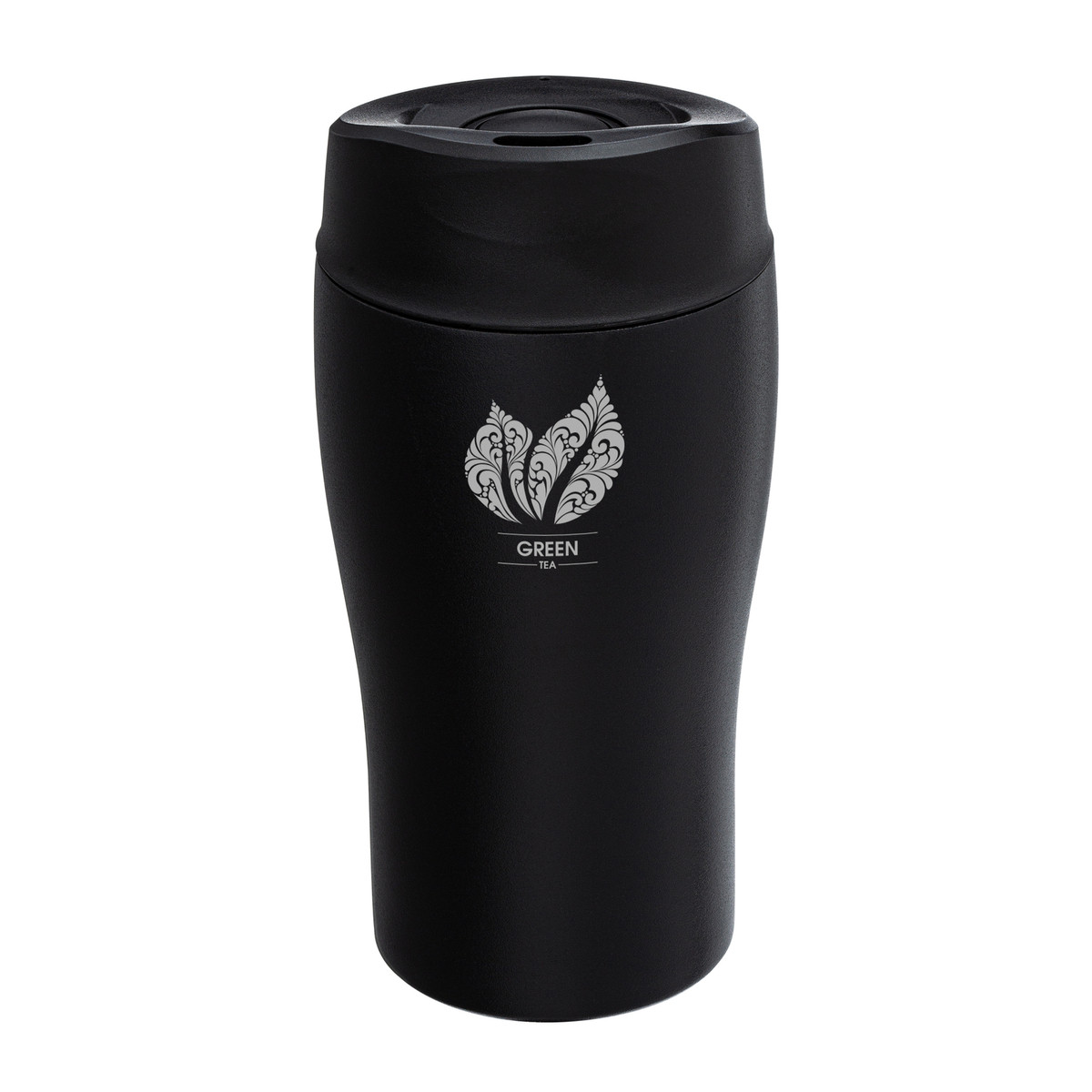 Thermobecher RETUMBLER-MEZZO CLICK "GreenTea" schwarz veredeltes Muster Thermobecher RETUMBLER-MEZZO CLICK "GreenTea" schwarz veredeltes Muster