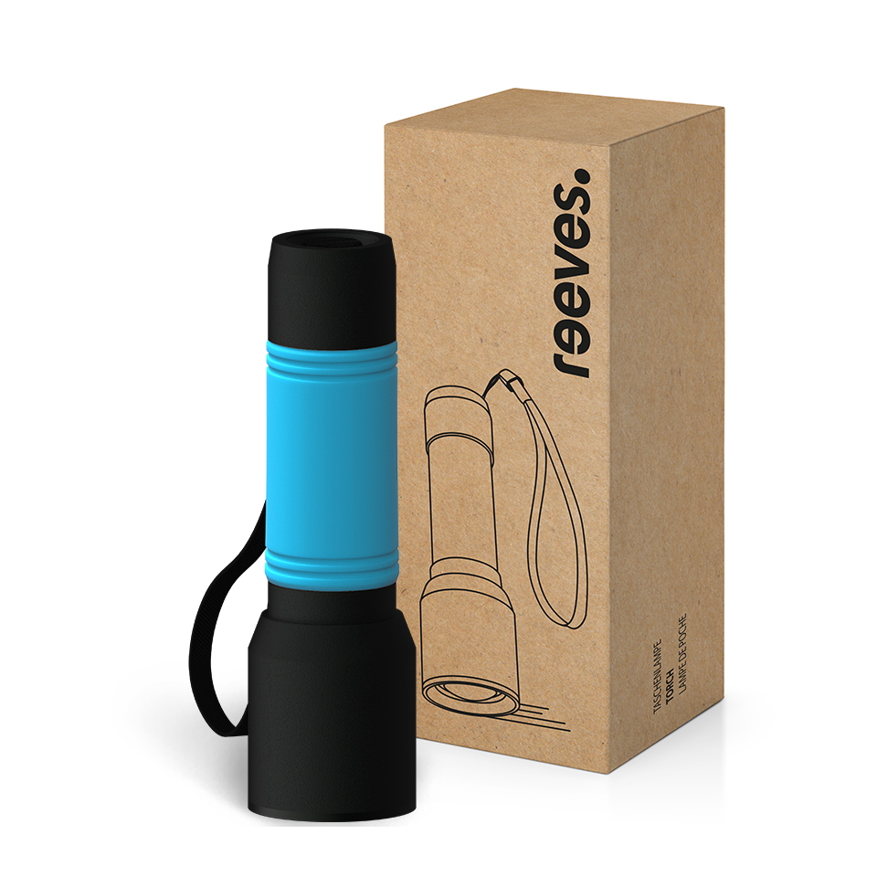 Zaklamp REEVES-myFLASH 300 in speciale kleur myFLASH 300 zaklamp in speciale kleur met kartonnen verpakking