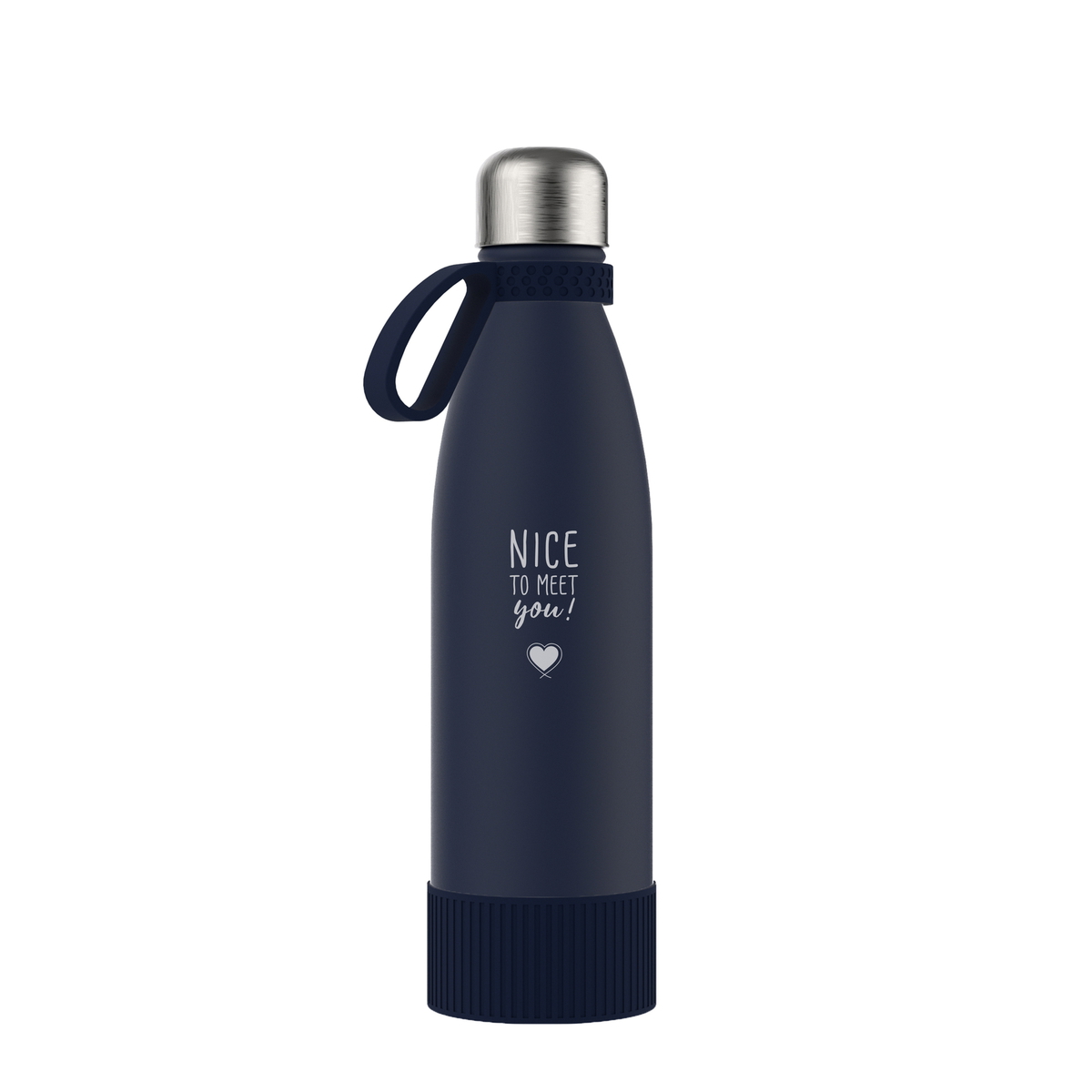 Thermotrinkflasche RETUMBLER-NIZZA marineblau veredeltes Muster Thermotrinkflasche RETUMBLER-NIZZA marineblau veredeltes Muster