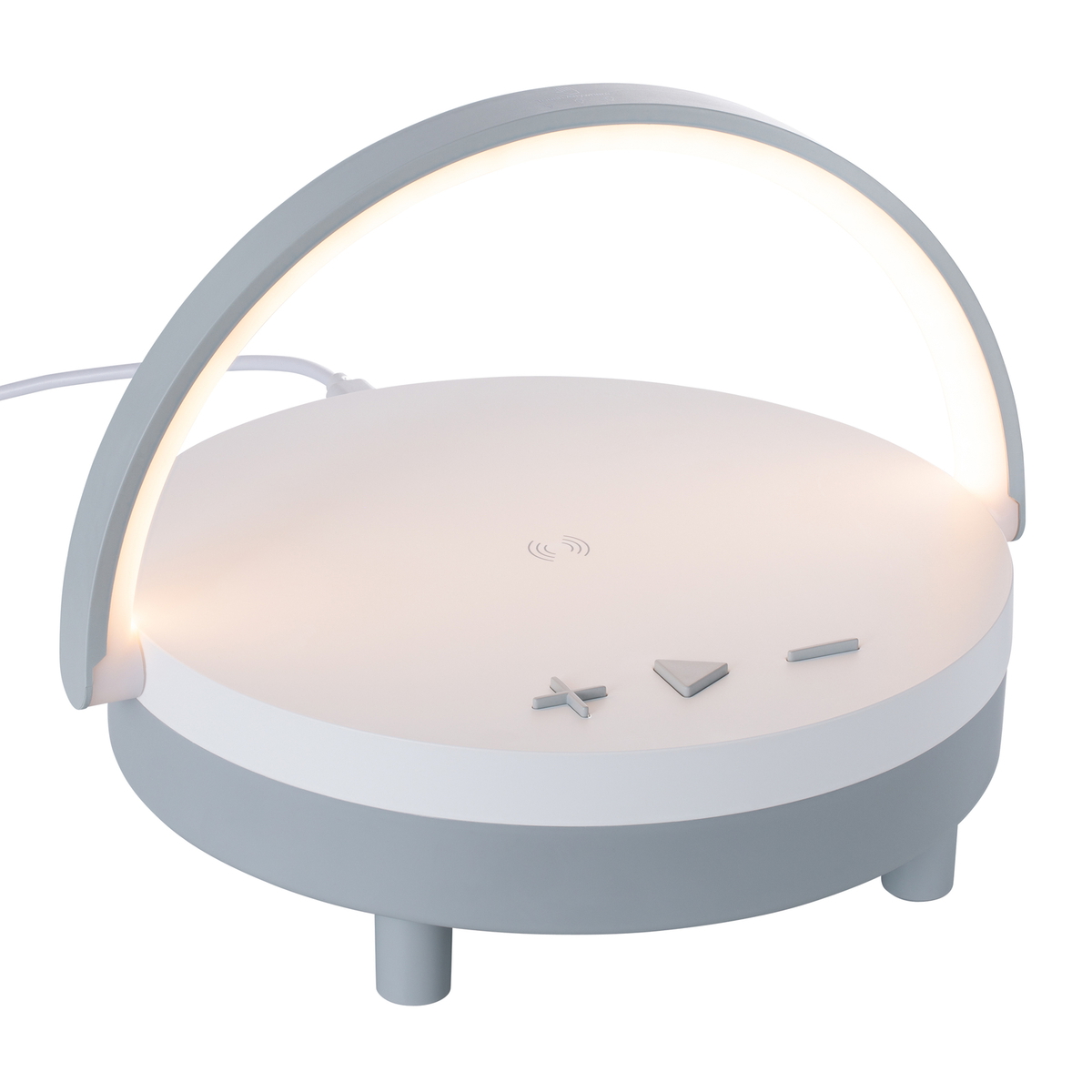 Wireless Lautsprecher inkl 15 Watt Wireless Charger mit Licht REEVES-BOURVILLE weiß Wireless Lautsprecher inkl 15 Watt Wireless Charger mit Licht REEVES-BOURVILLE weiß