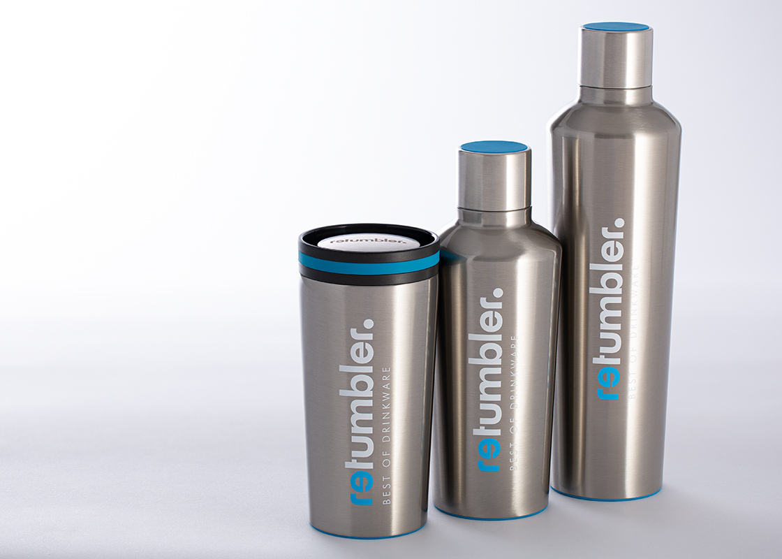 RETUMBLER-myDrinqeo Drinkware Serie myDrinqeo Drinkware Serie mit RETUMBLER Logo
