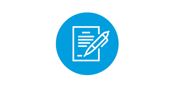 Pictogram Opmaak Blad met biros pictogram