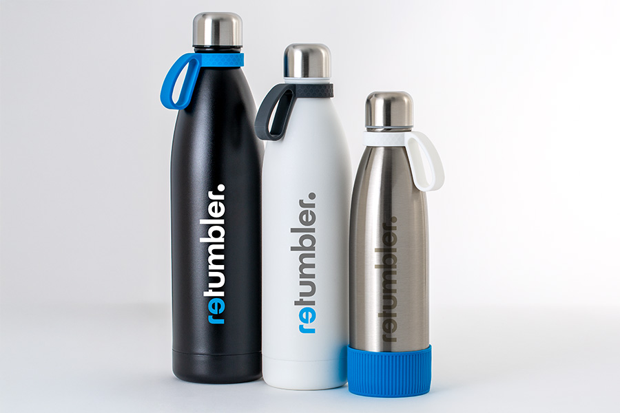 RETUMBLER-myNizza thermosflessen myNizza thermosflessen in drie maten