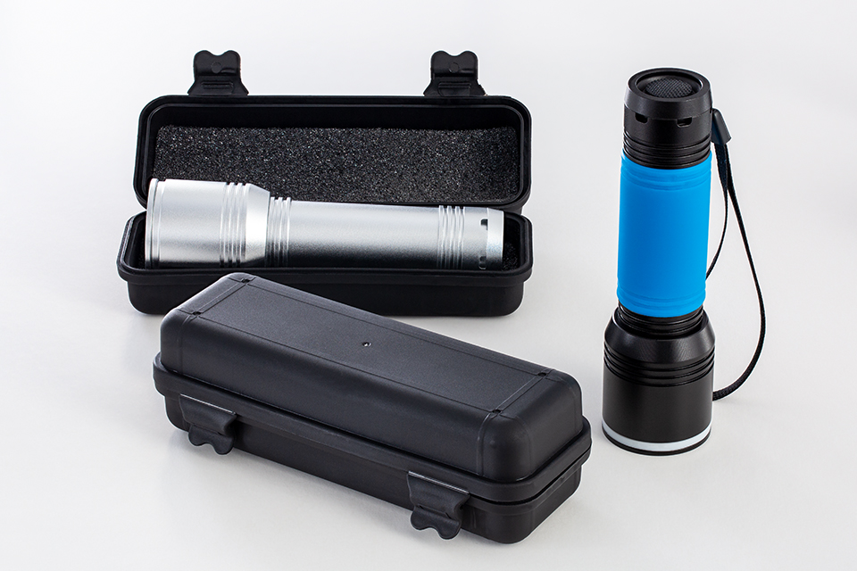 Torch REEVES-myFlash with plastic box black plastic box for torch myFlash