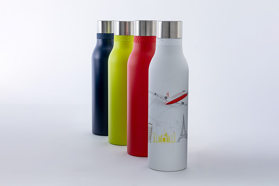 All-round print on RETUMBLER-myToulon II 820 Drinking bottle with colourful all-round print on the body