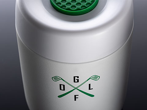 Lunchpot with logo Logo on white Lunchpot