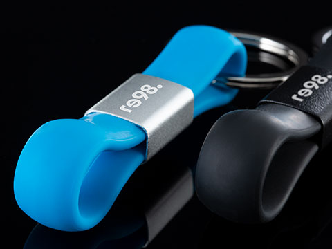 In-house development RE98-Honolulu key ring as a design promotional item Silicone key fob - in-house development by REFLECTS