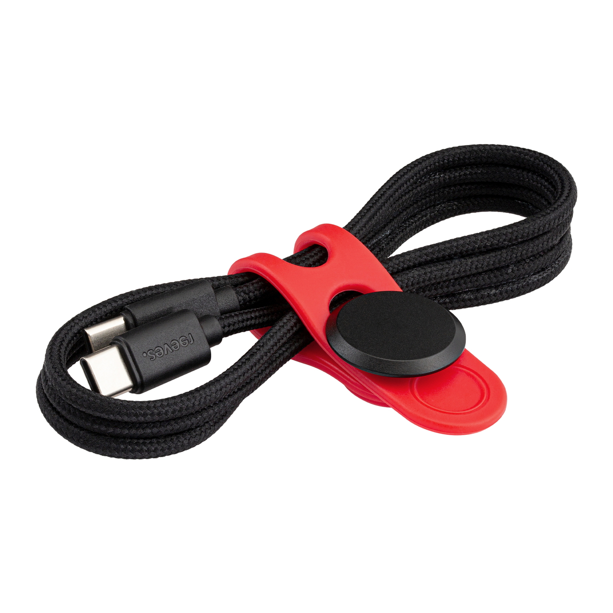 USB-C Cable with Cable Tie REEVES-CONVERTICS TIE red USB-C Cable with Cable Tie REEVES-CONVERTICS TIE red