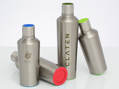 Thermotrinkflasche myDrinqeo in verschiedenen Ausführungen Thermotrinkflasche myDrinqeo in mehreren Farben