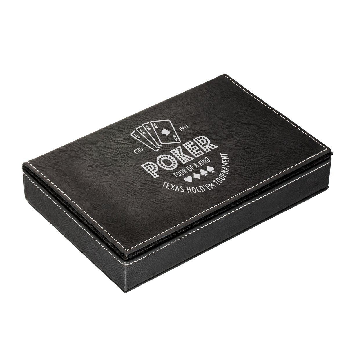 Spielkarten-Set mit Box RE98-SALAMINA schwarz
