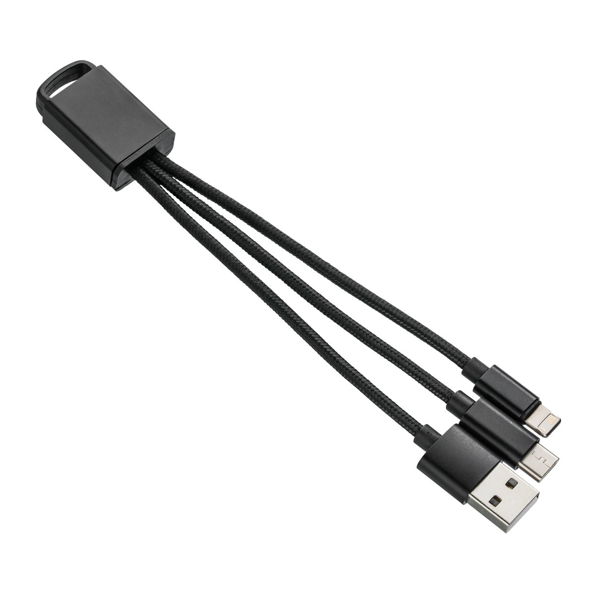 Charging cable with 3-in-1 REEVES-MONTIJA black