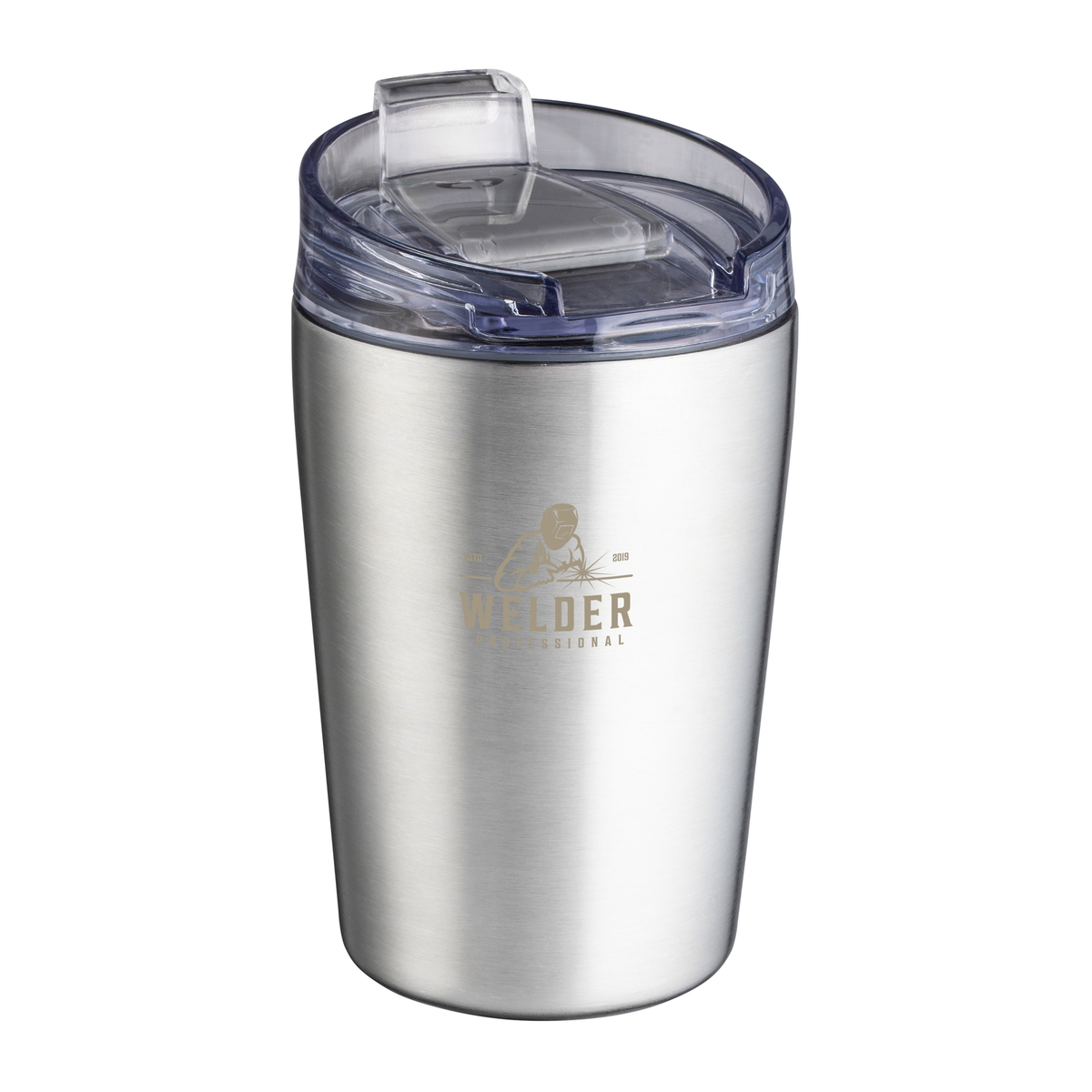 Thermo mug RETUMBLER-BOZEN silver branded sample Thermo mug RETUMBLER-BOZEN silver branded sample