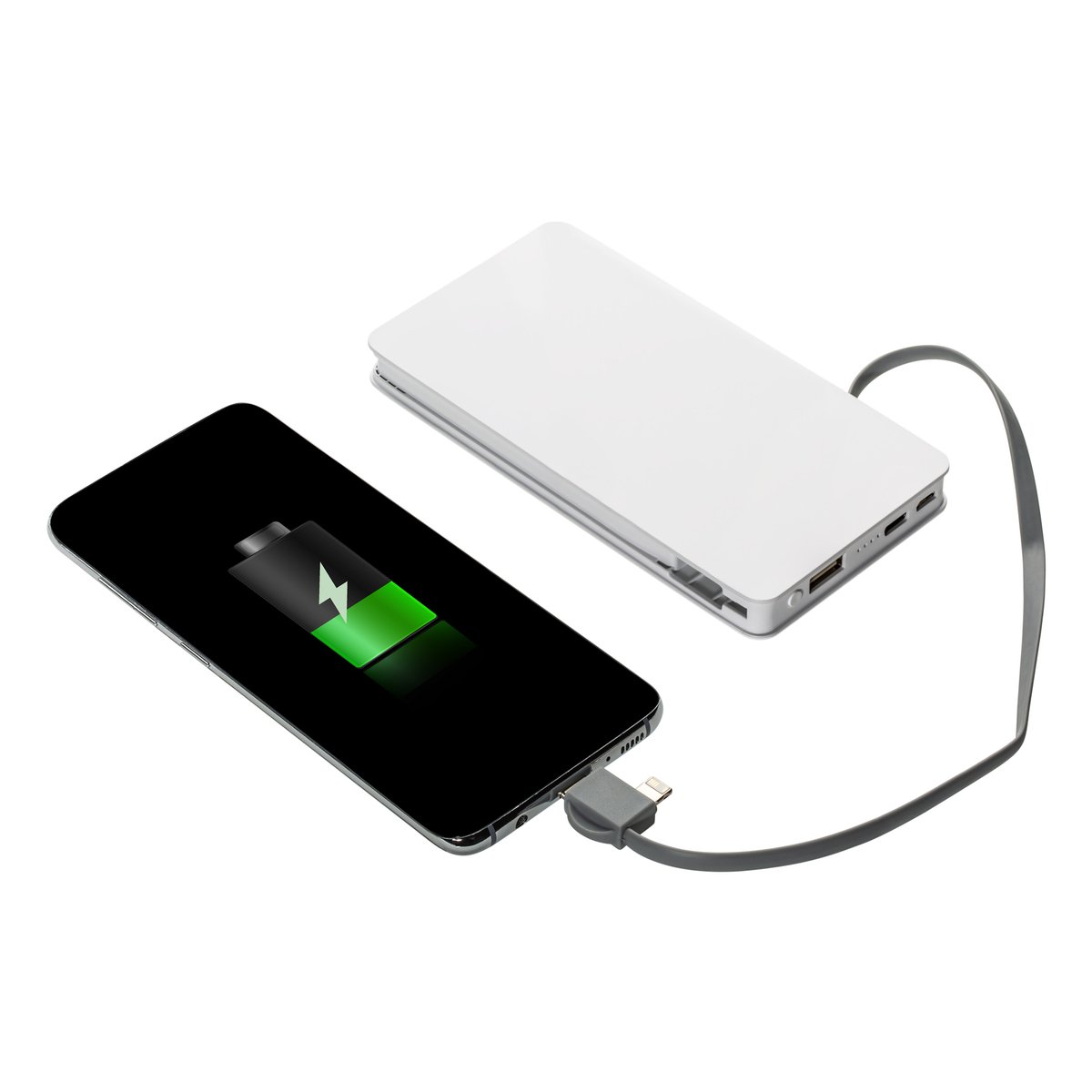 Wireless Charging Powerbank REEVES-BASEL white 5000 mAh