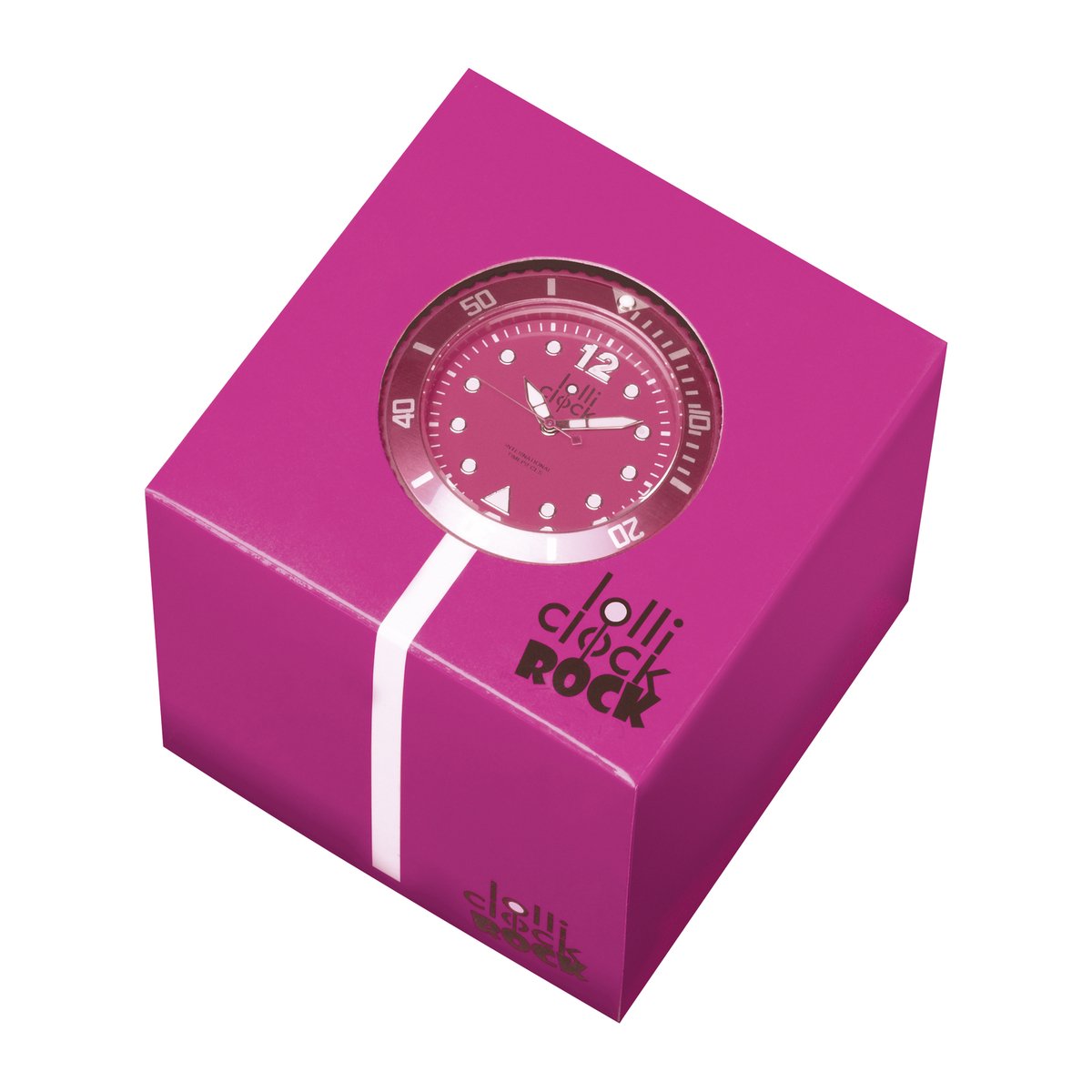 Uhr LOLLICLOCK-ROCK MAGENTA