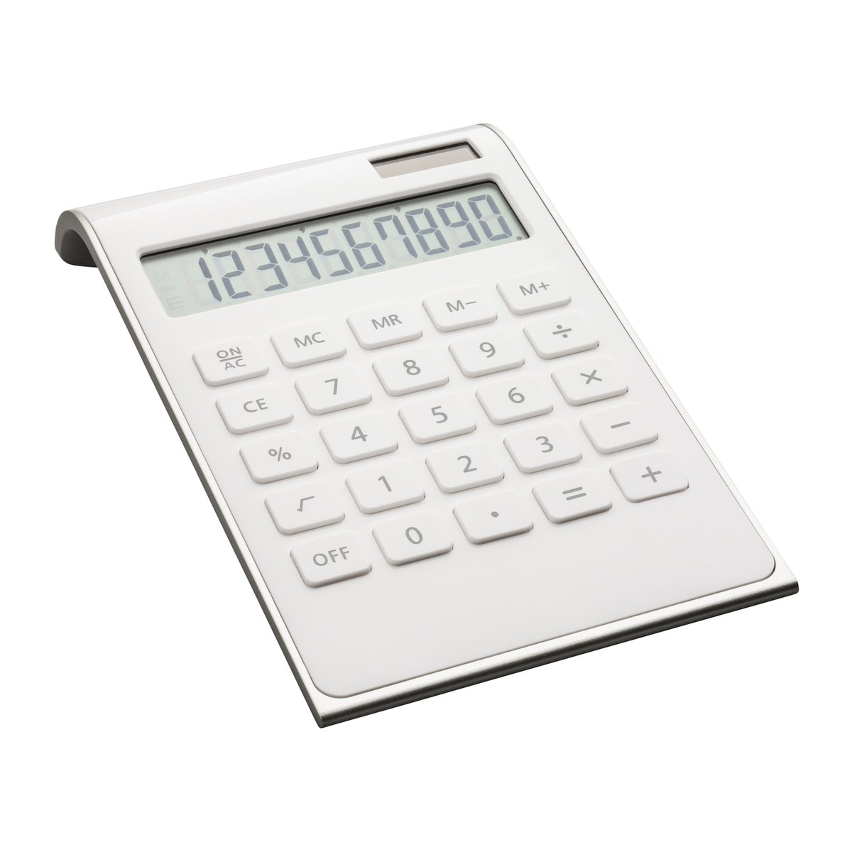 Solar calculator REEVES-VALINDA white/silver