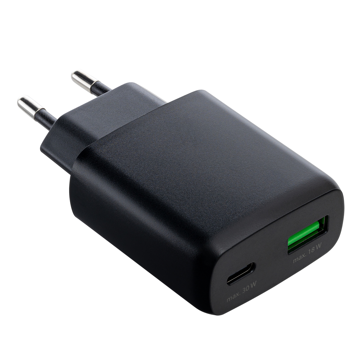 USB Charger GaN 2-Port REEVES-TOMARES black 30 Watt USB Charger GaN 2-Port REEVES-TOMARES black 30 Watt