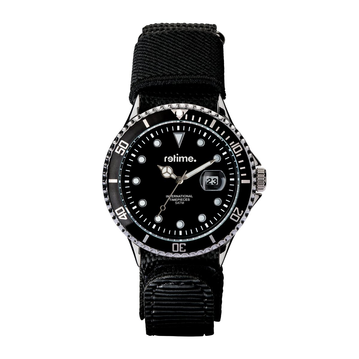 Armbanduhr RETIME-SPORT 800-201 schwarz/schwarz 44mm