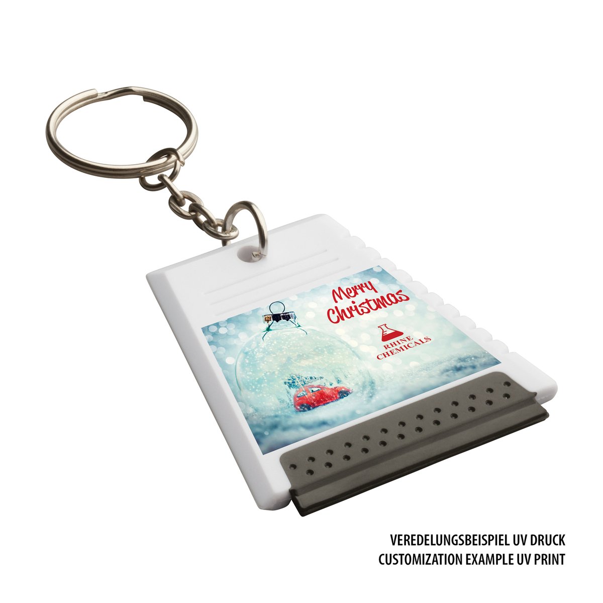 Ice Scraper with Key Ring REFLECTS-ALSIP white