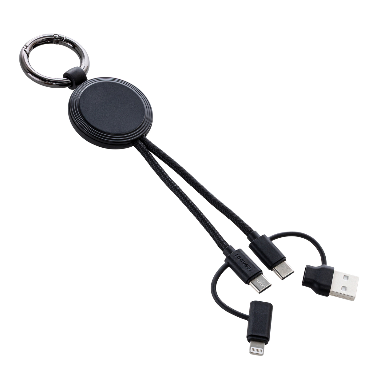 Câble de Charge 4 en 1 avec Lumière REEVES-CONVERTICS LIGHT UP noir / blanc Câble de Charge 4 en 1 avec Lumière REEVES-CONVERTICS LIGHT UP noir / blanc