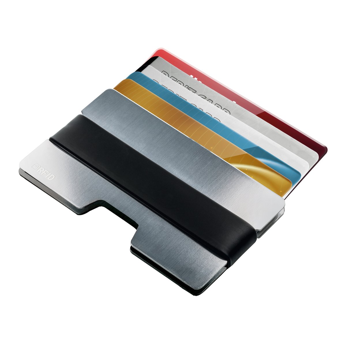 Porte-Cartes avec Protection RFID RE98-SAKUMONO argenté