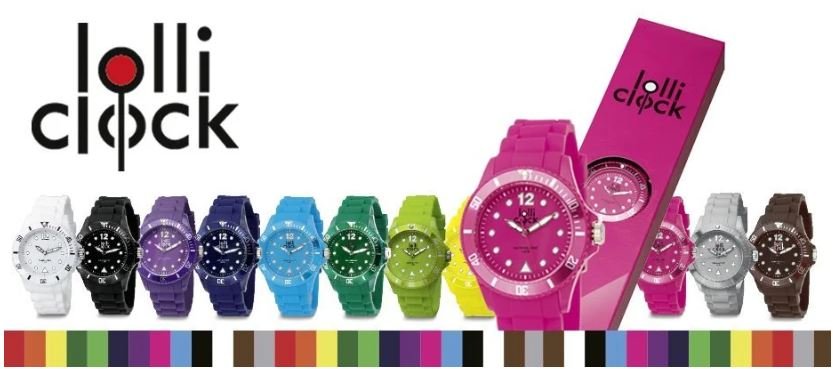 Lolli Clocks in different colours