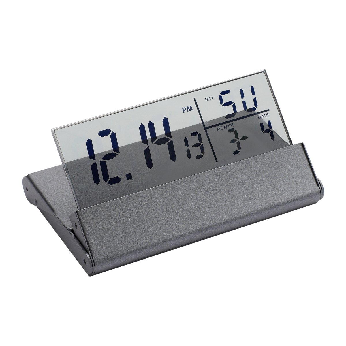 Desk clock with alarm function REFLECTS-LIVERPOOL dark grey