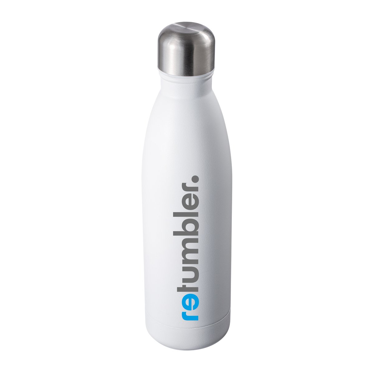 Thermo Drinking Bottle RETUMBLER-NIZZA white branded sample