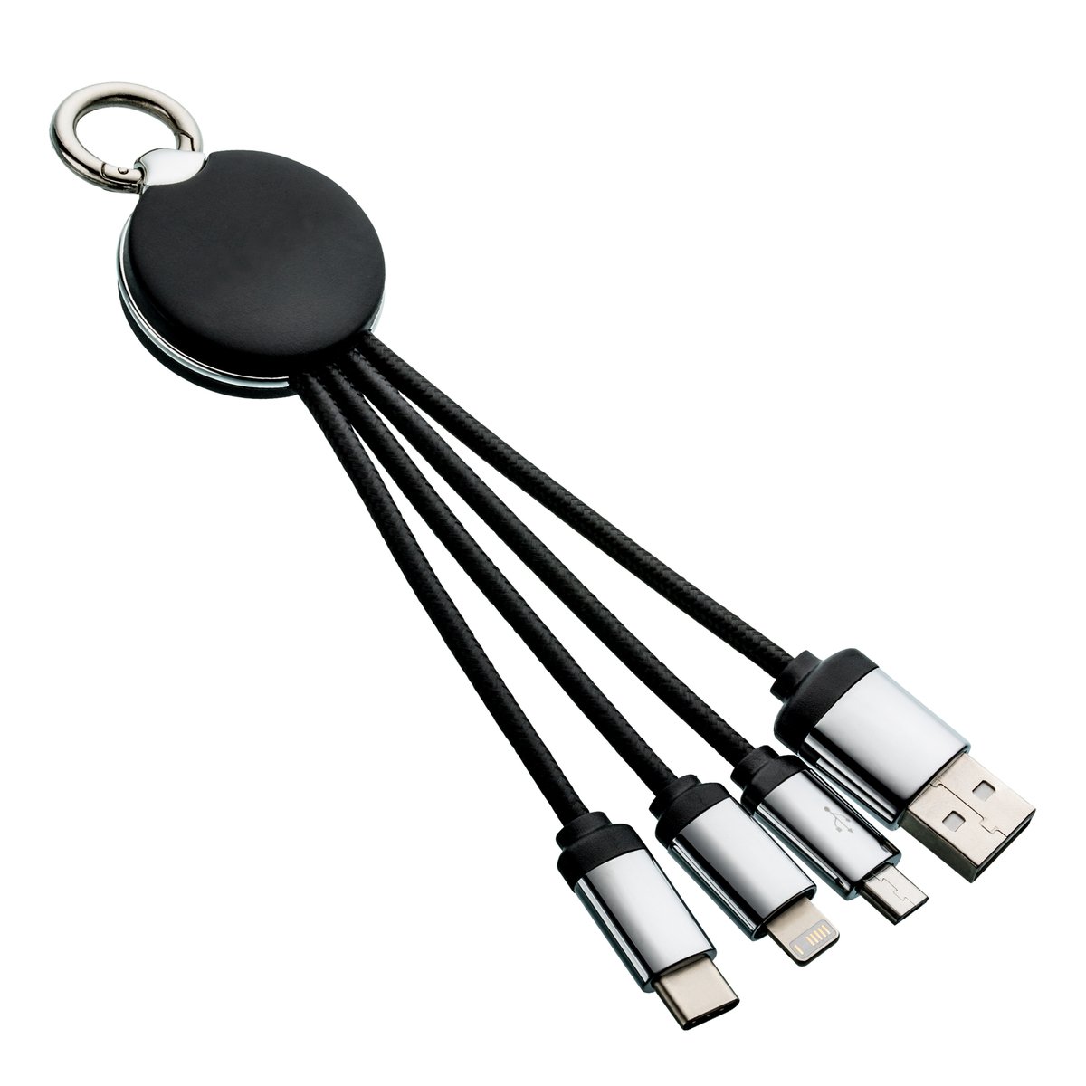 3-in-1 Charging Cable with Light REEVES-PUHALANI black/green